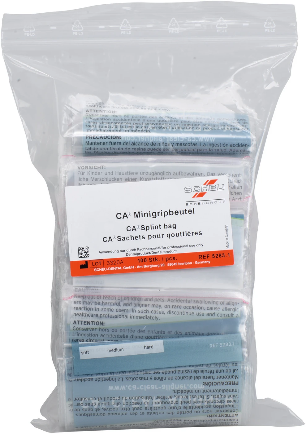 CA® Minigripbeutel Packung 100 Stück