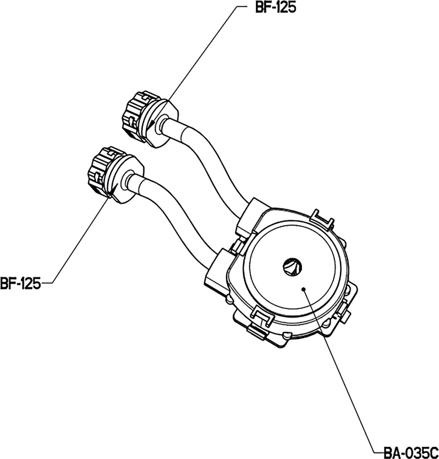 Peristaltic Pumpenkopf Stück