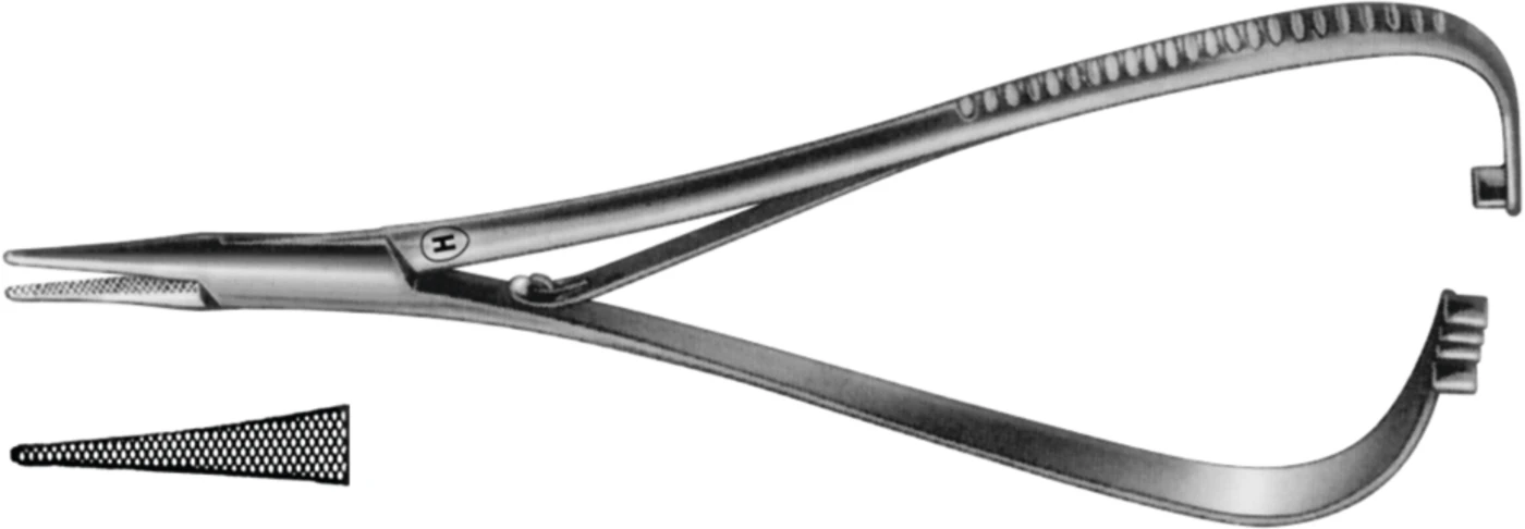 Nadelhalter nach Mathieu-Kocher Stück HSD 005-14, 140 mm, schlankes Maul