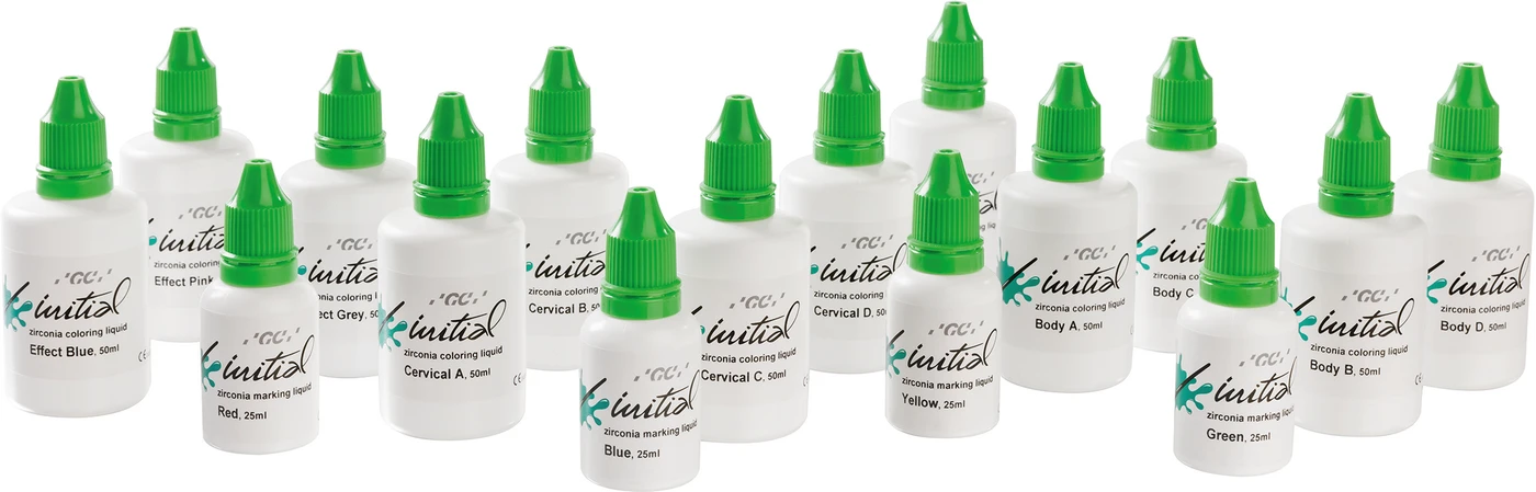 GC Initial™ Zirconia Coloring Liquid Set