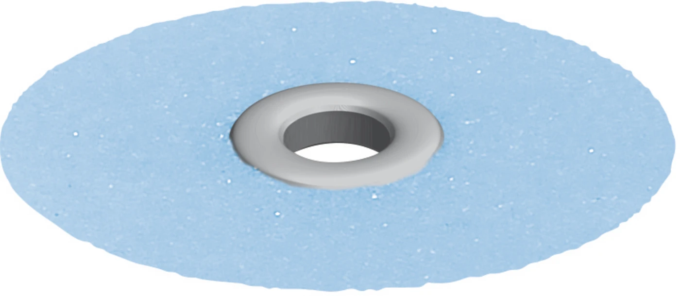 EVE FLEXI - D Packung 100 Stück unmontiert, blau grob, Figur Scheibe, 14 x 0,21 mm