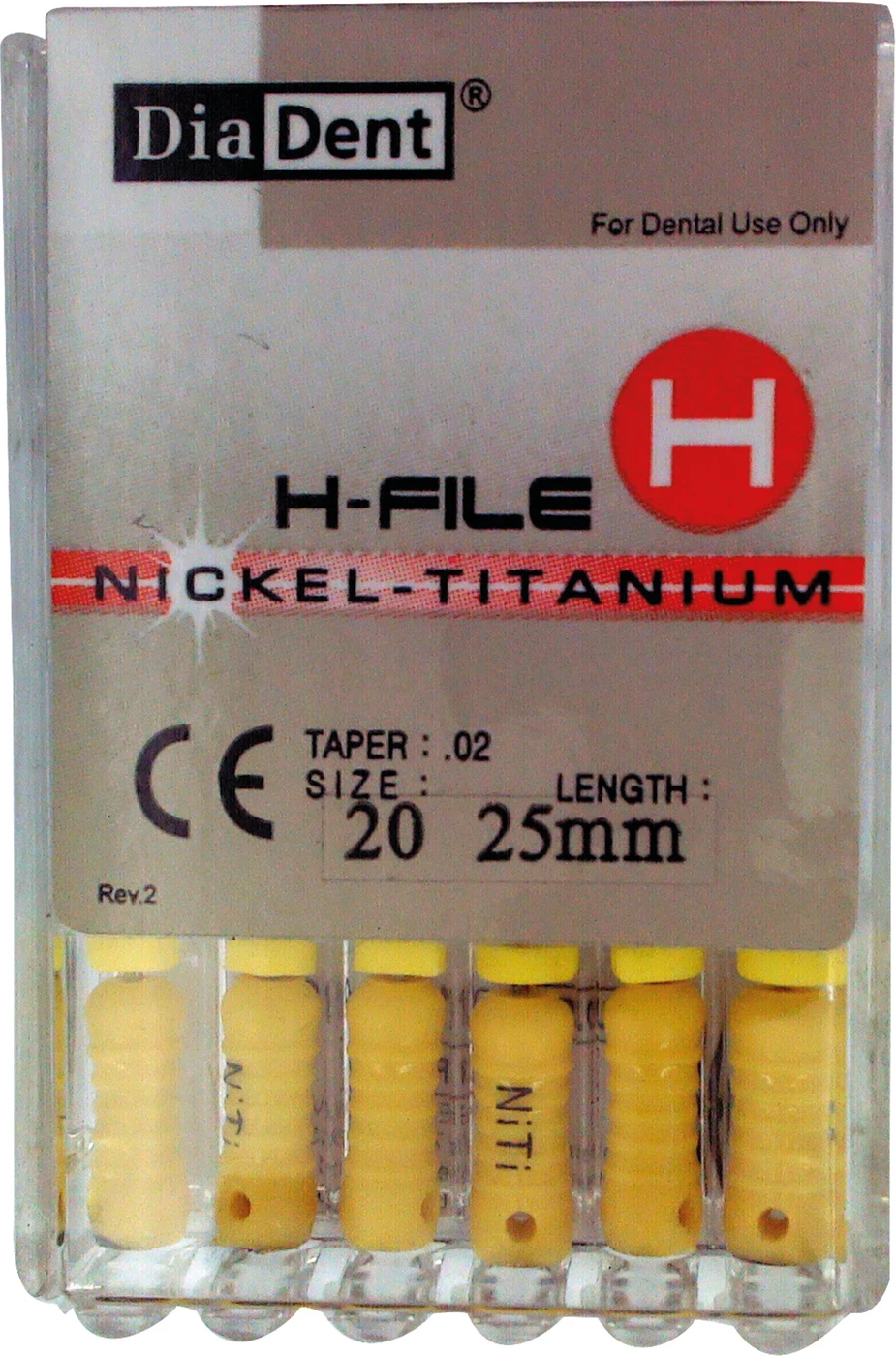 DiaDent® NiTi Hedstroem Files Packung 6 Stück 25 mm ISO 020