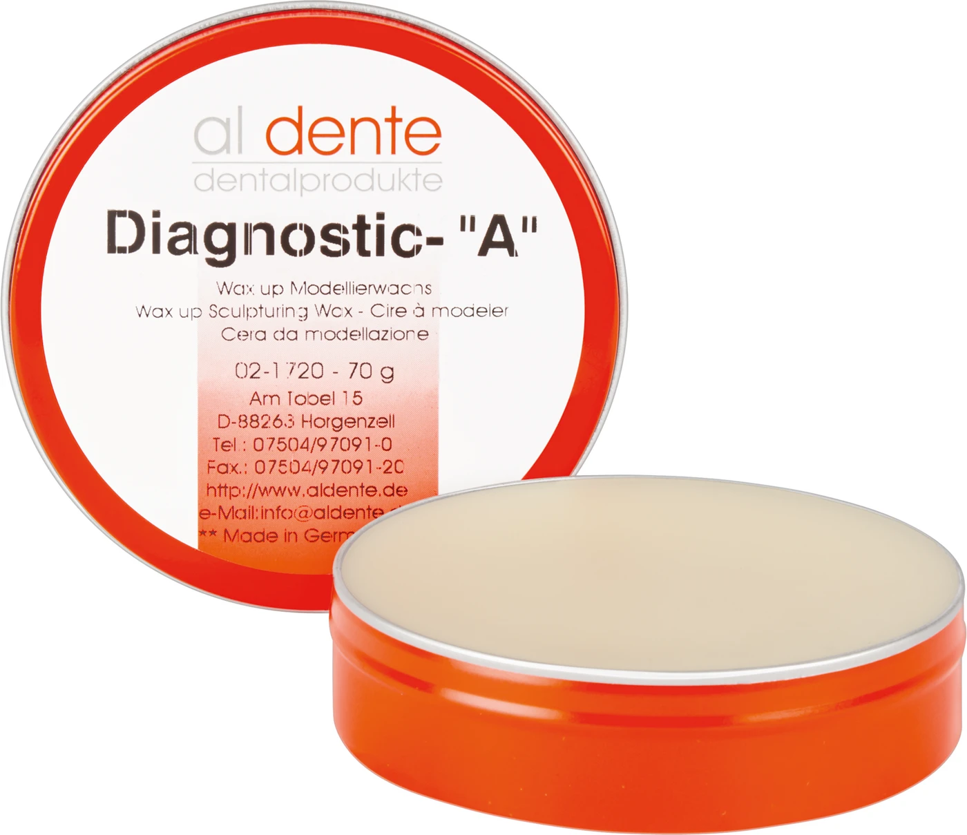 Diagnosticwachs Dose 70 g, A