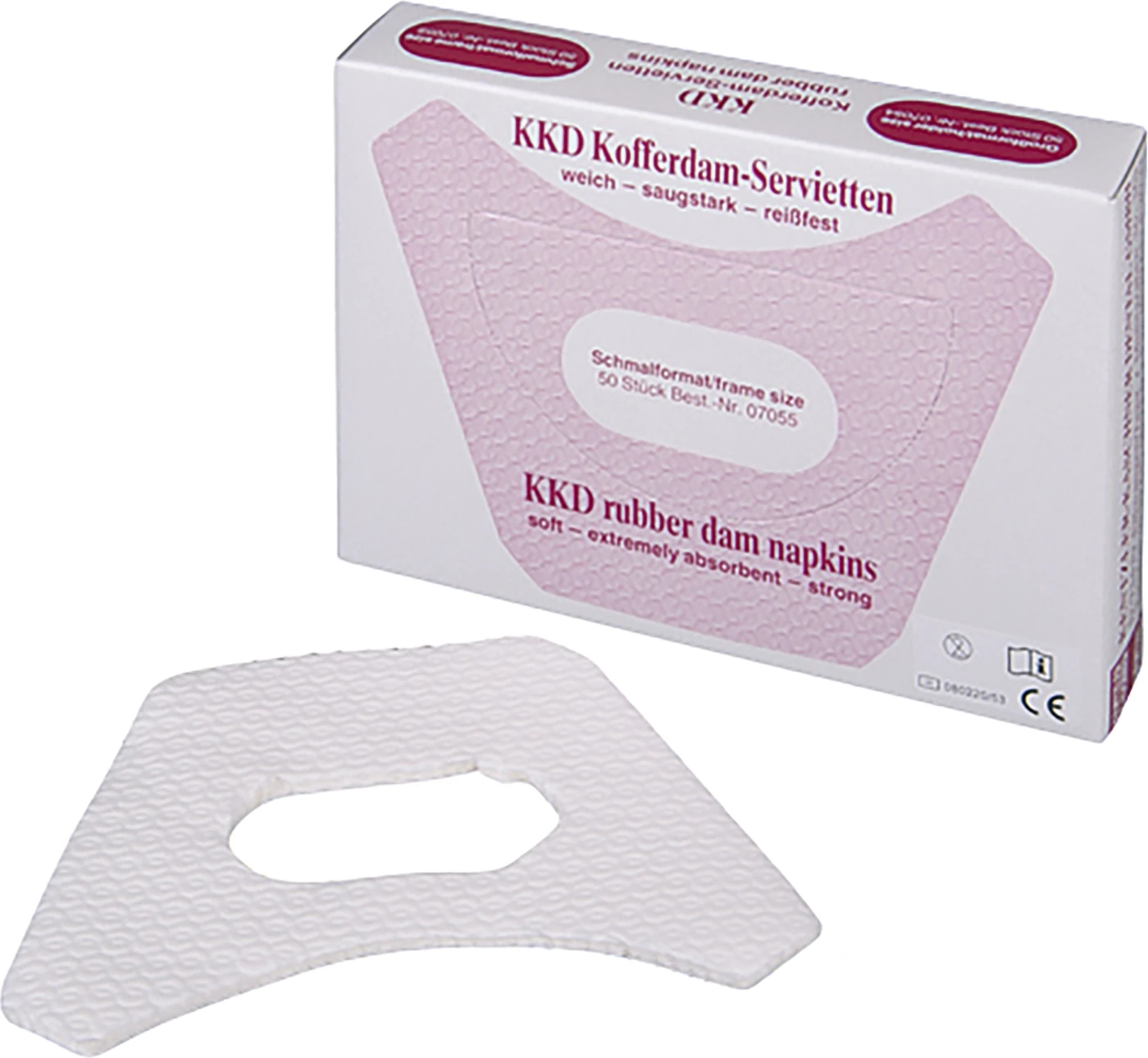KKD® Kofferdam-Grundausstattung Packung 50 Kofferdam-Servietten klein