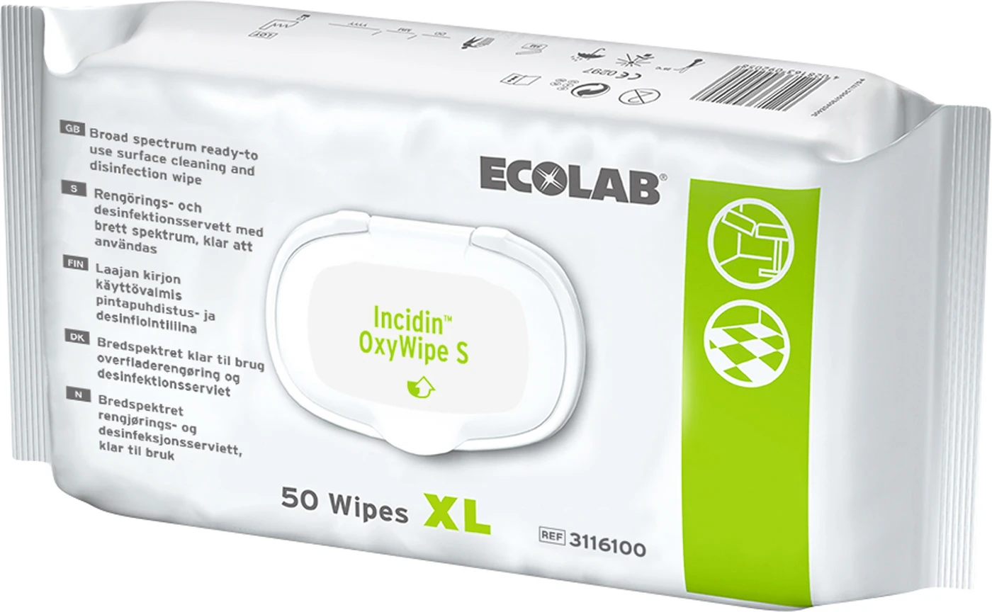 Incidin™ OxyWipe S Packung 6 x 50 Stück 25 x 37 cm, XL