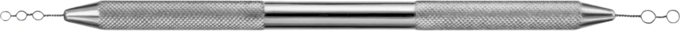Paradontometer nach Hauer Stück 135 mm, Rundgriff, doppelendig (Skalierung 2-1-2-1-2 mm, 3-2-3 mm)