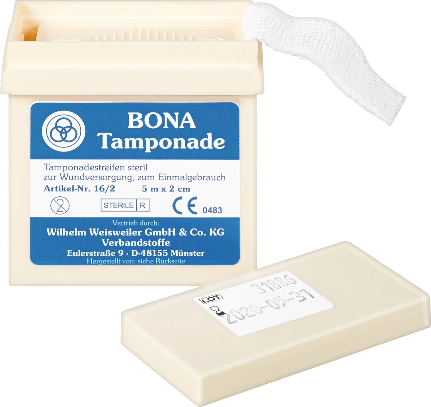 BONA Tamponade Packung 5 m Tamponade, 2 cm