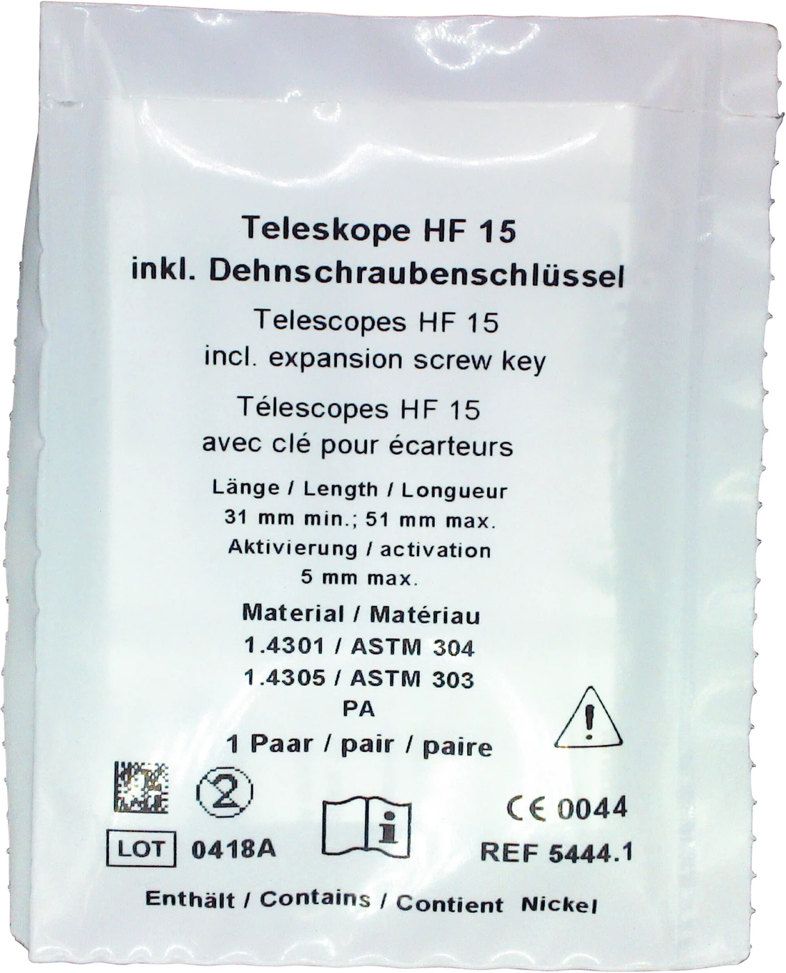 IST®-Teleskope Packung 2 Stück, HF15
