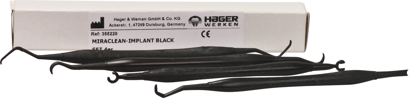 Miraclean-Implant Black Set 4 Stück sortiert
