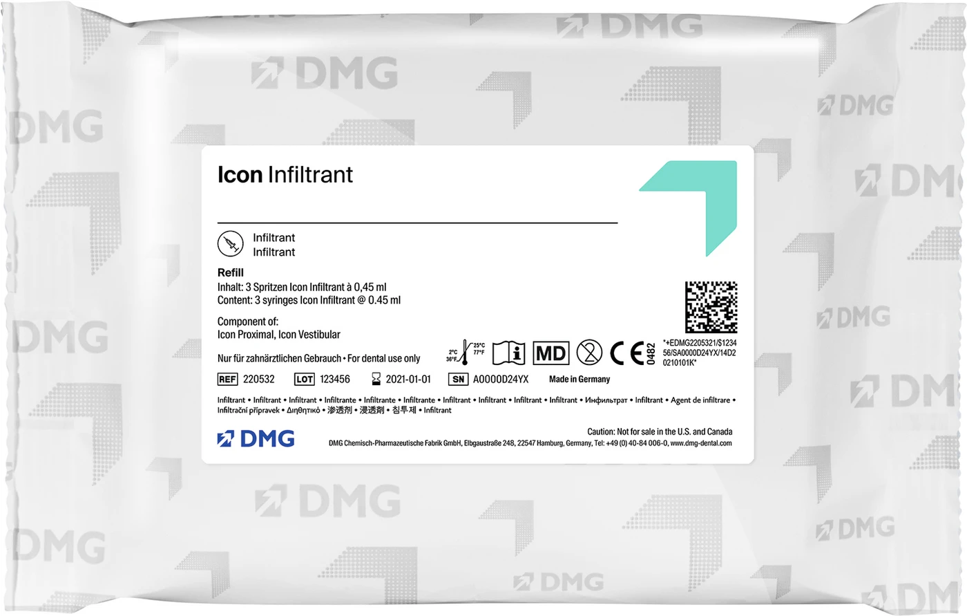 Icon Infiltrant Packung 3 x 0,45 ml Spritze
