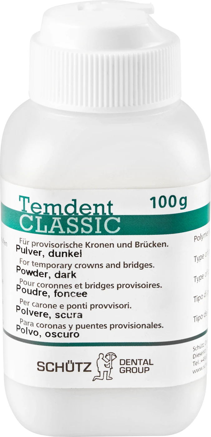 Temdent® CLASSIC Dose 100 g Pulver dunkel