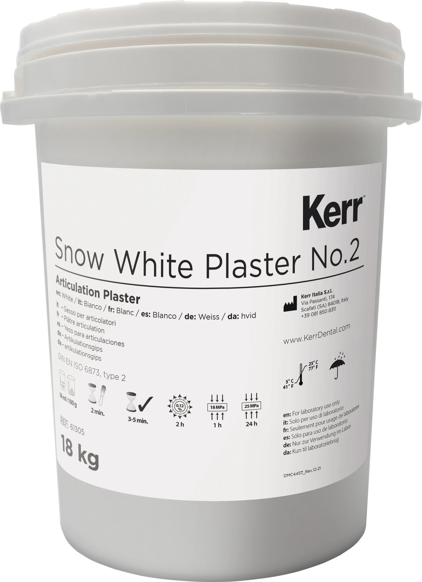 Snow White™ Plaster Sack 18 kg Spezial Gips weiß