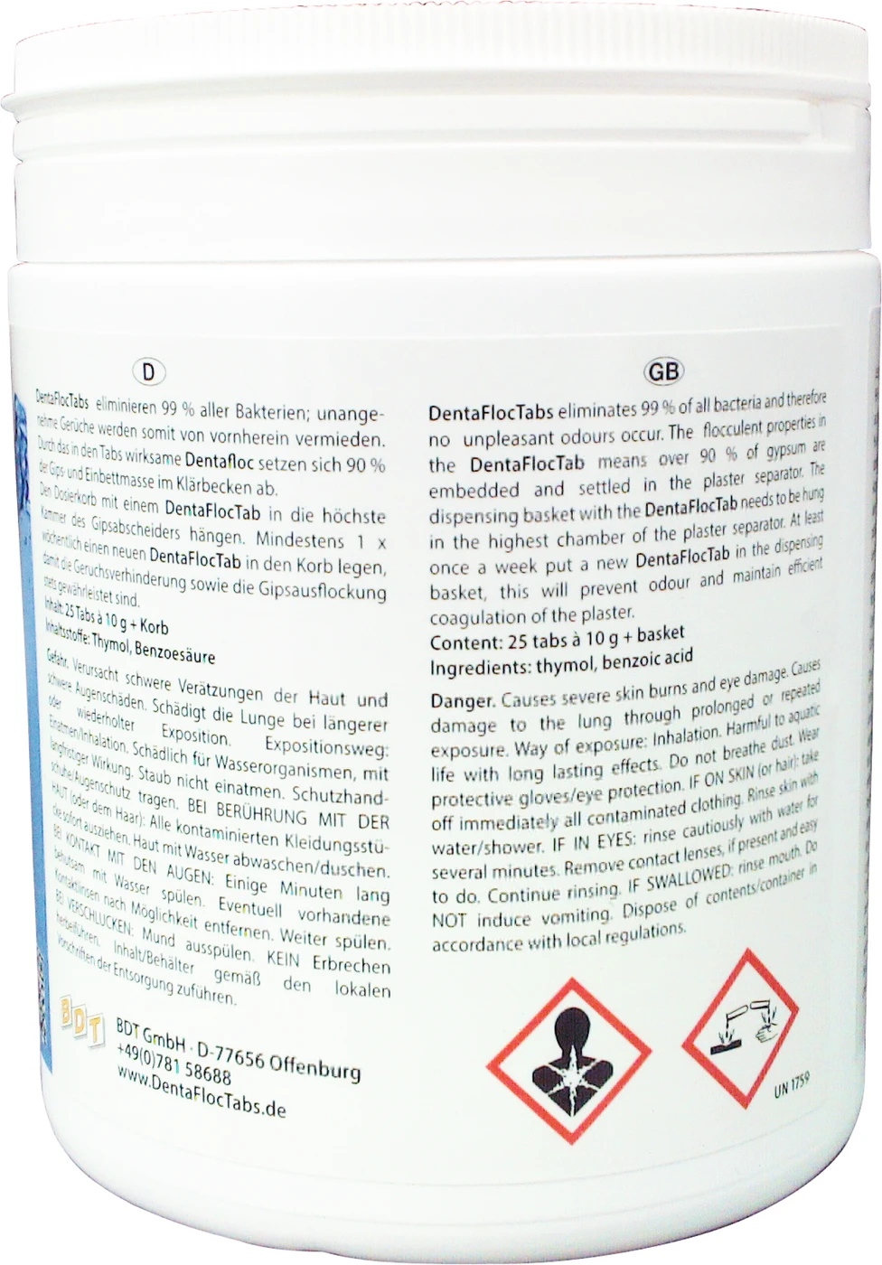 DentaFloc Tabs Dose 25 Stück DentaFloc Tabs Dose 25 Stück