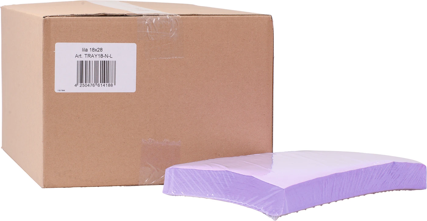 Dental Tray-Einlagen Karton 10 x 250 Stück 18 x 28 cm, lila Dental Tray-Einlagen Karton 10 x 250 Stück 18 x 28 cm, lila