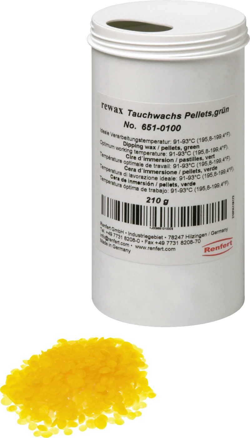 rewax-Tauchwachs Packung 210 g Pellets gelb