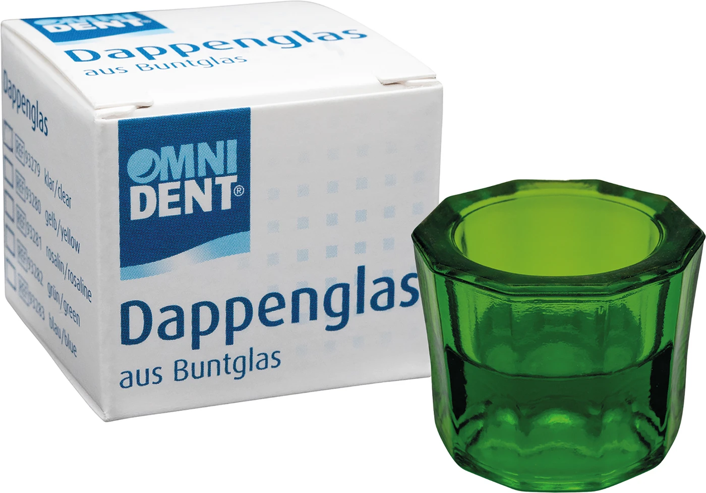 Omni Dappengläser Stück grün Omni Dappengläser Stück grün