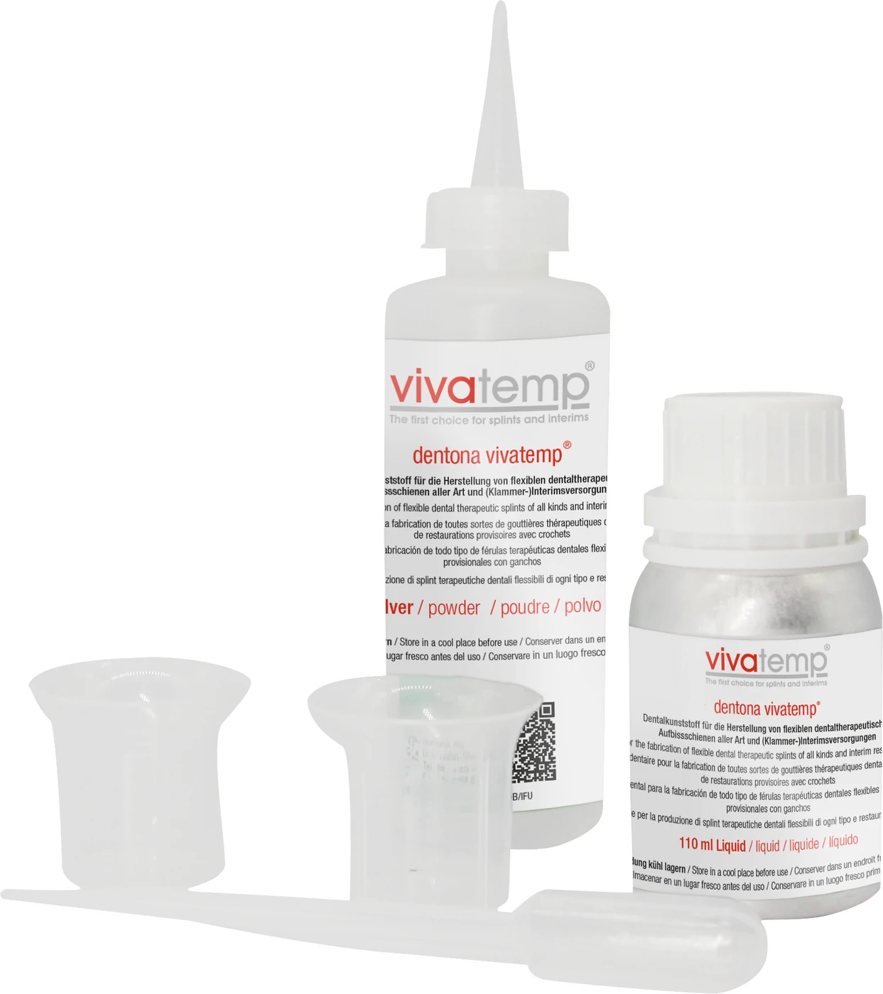 dentona vivatemp® Set 150 g Pulver, 110 ml Liquid