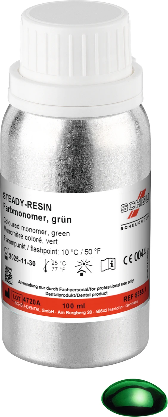 STEADY-RESIN Farbmonomere Flasche 100 ml grün