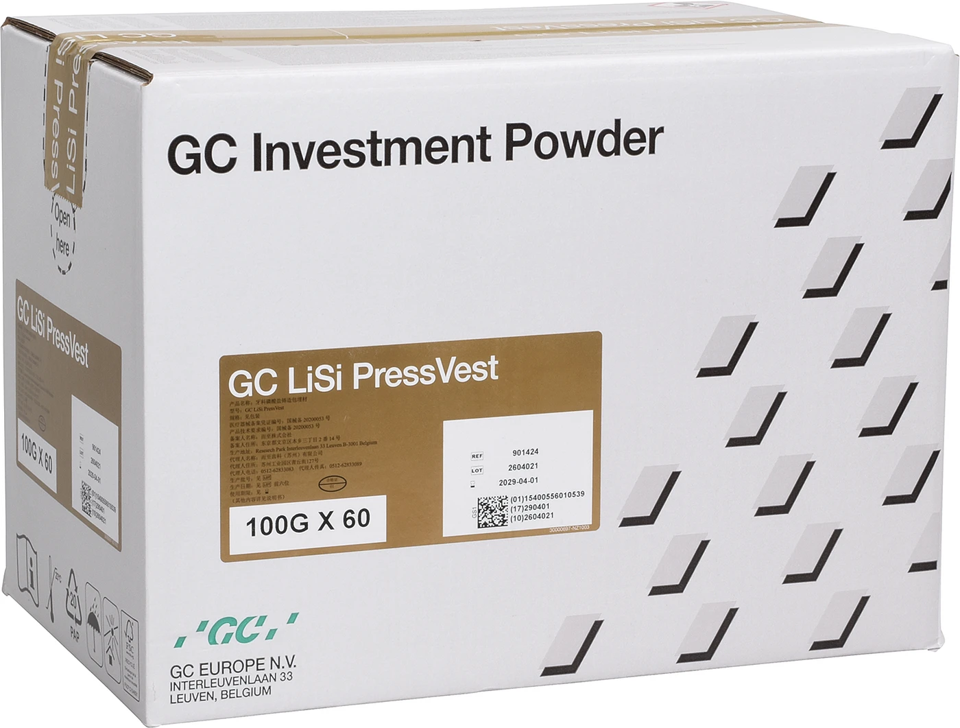 GC LiSi PressVest Karton 60 x 100 g Beutel