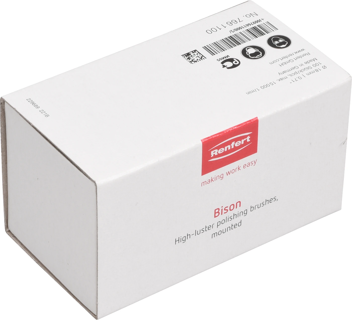 BISON Bürsten Packung 100 Stück HP, Ø 18 mm