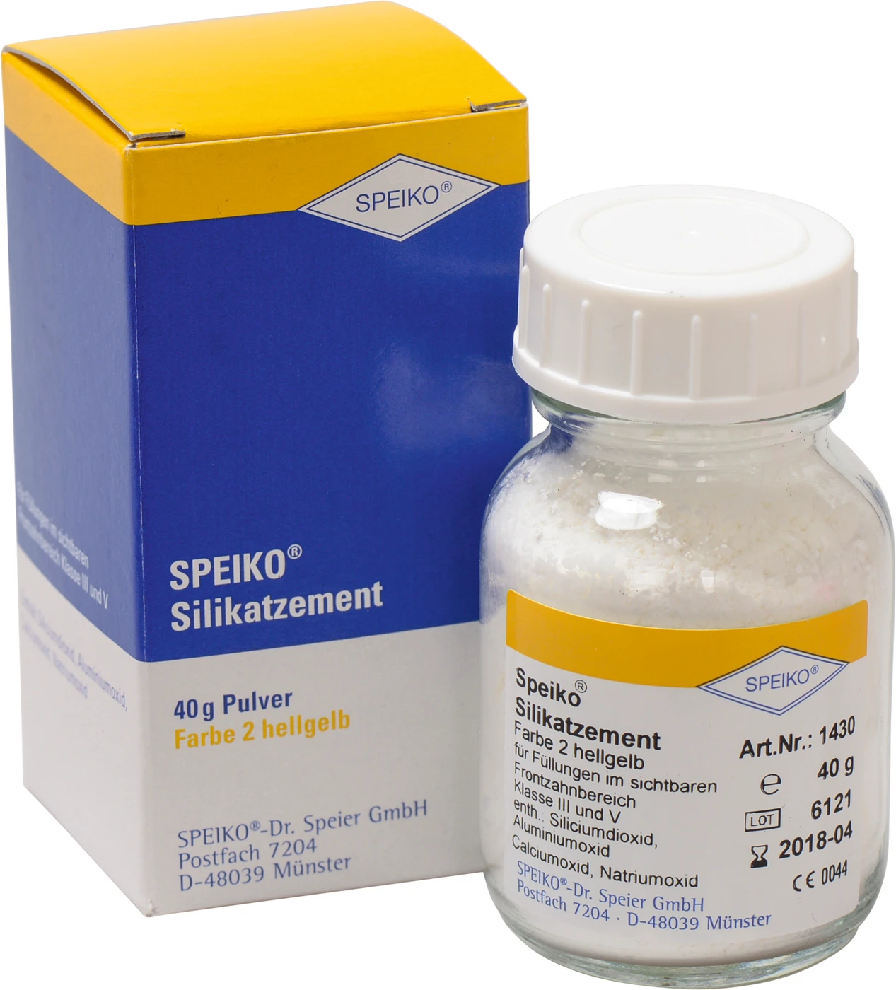 SPEIKO Silikatzement Flasche 40 g Pulver