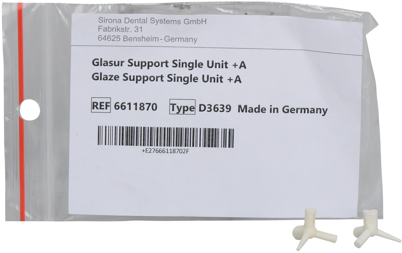 Glasur Support Single Unit +A Packung  2 Stück