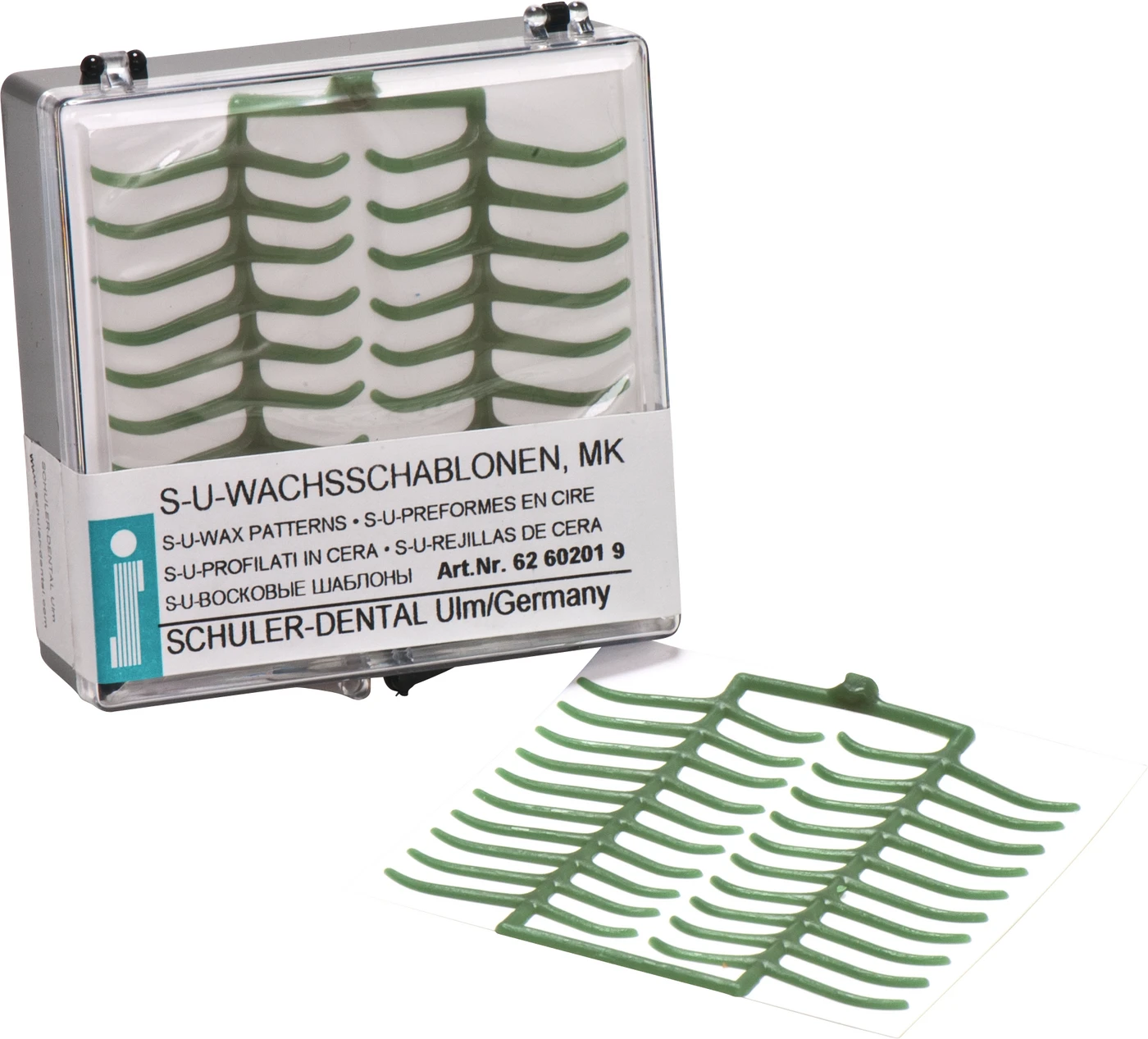 S-U-WACHSSCHABLONEN Packung 10 Stück Plattenretention MK