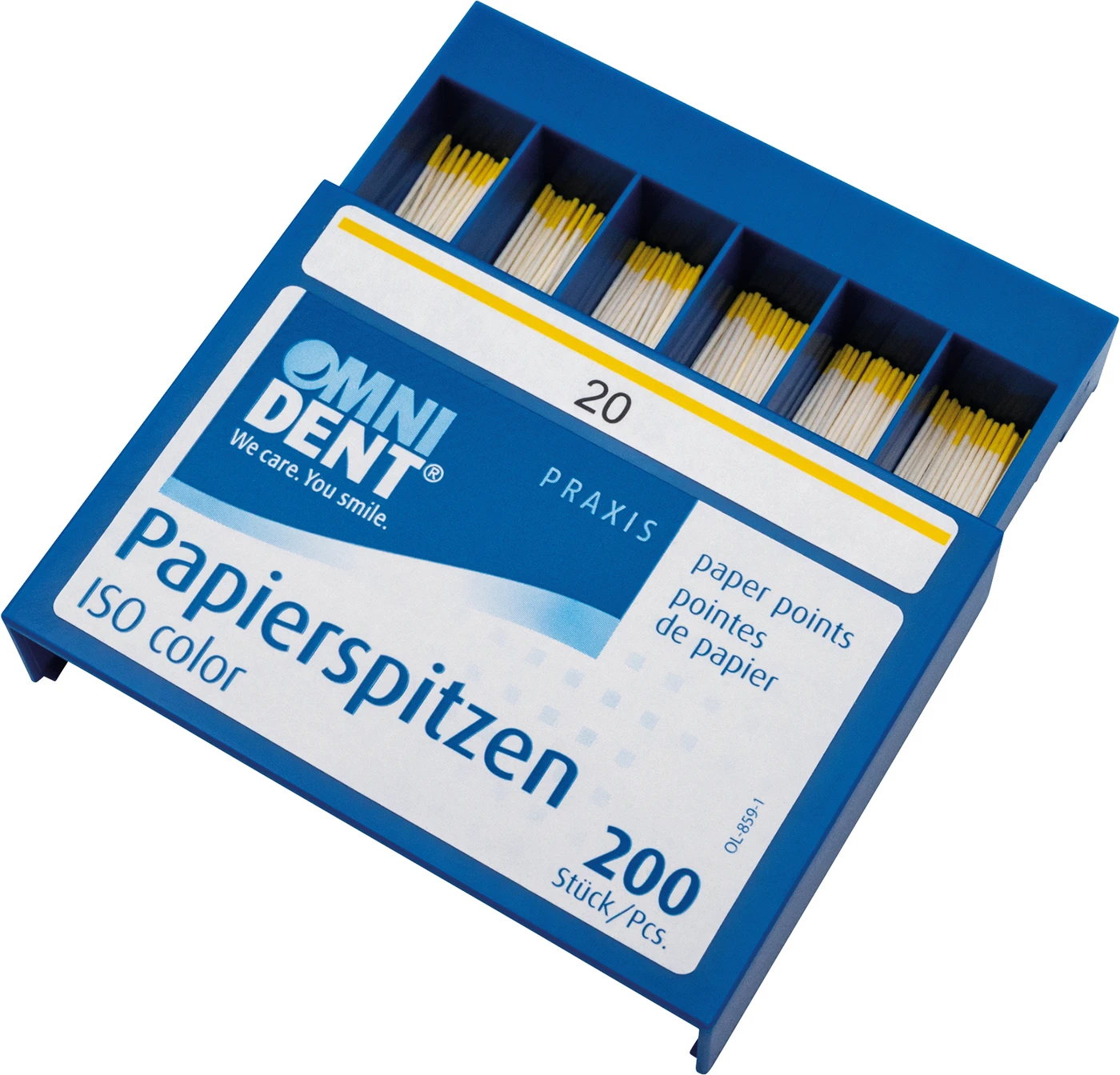 Papierspitzen Packung 200 Stück ISO 020