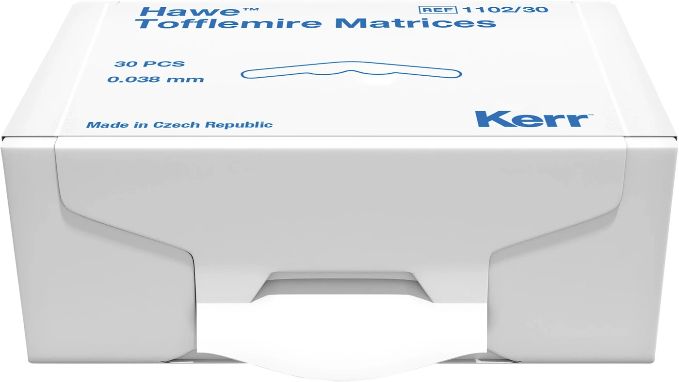 Matrizen nach Tofflemire Packung 30 Stück Stärke 0,038 mm, Nr. 1102/30