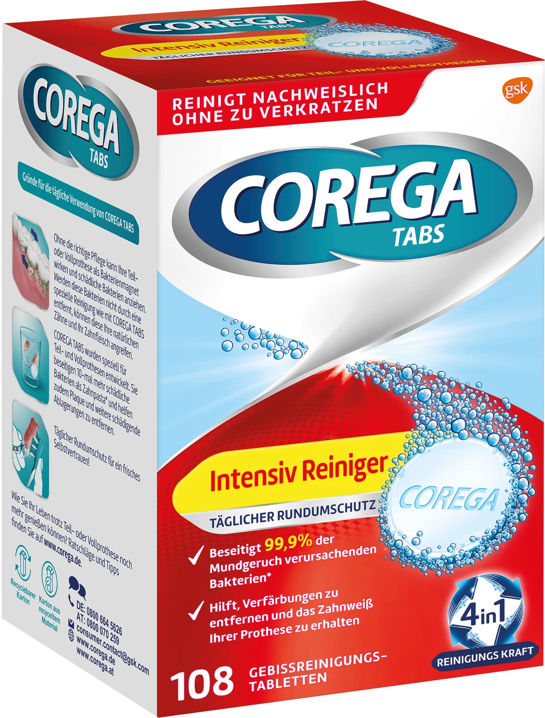 COREGA TABS Intensiv Packung 108 Stück