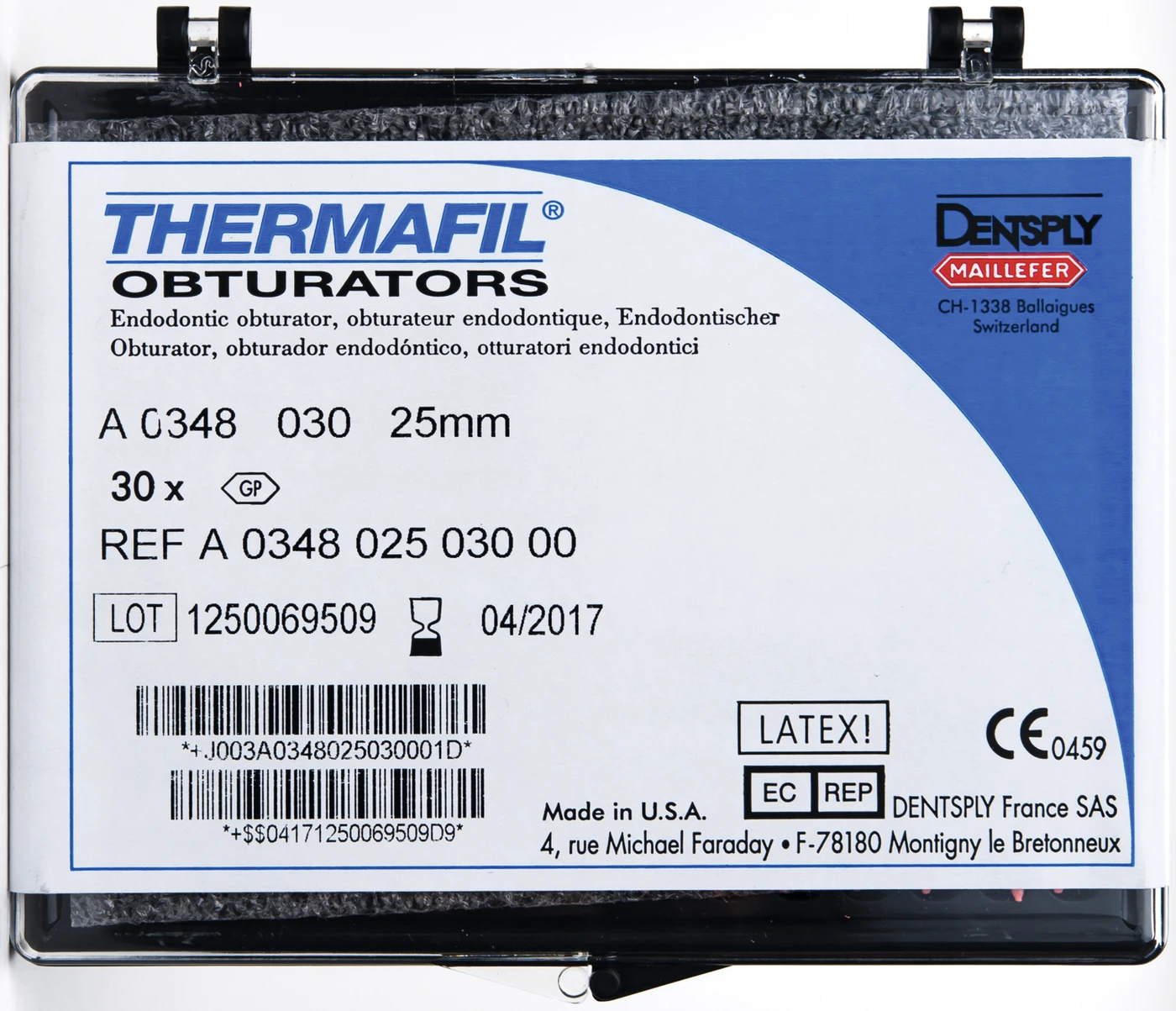 THERMAFIL® Obturatoren Packung 30 Stück ISO 030 THERMAFIL® Obturatoren Packung 30 Stück ISO 030