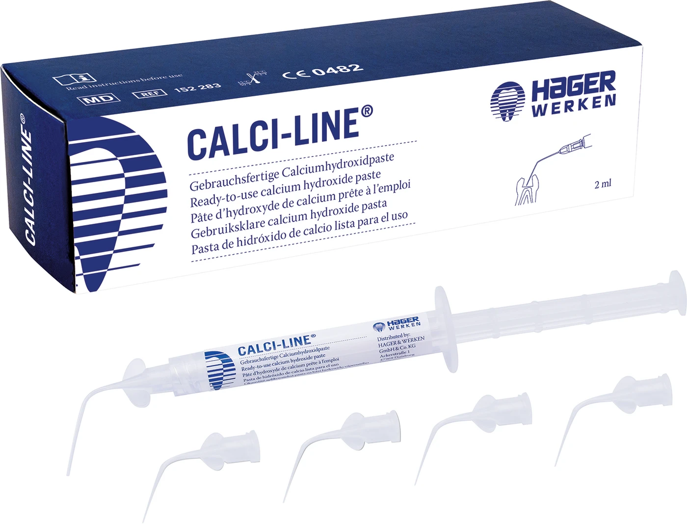 Calci-Line® Packung 2 ml Spritze, 5 Kanülen