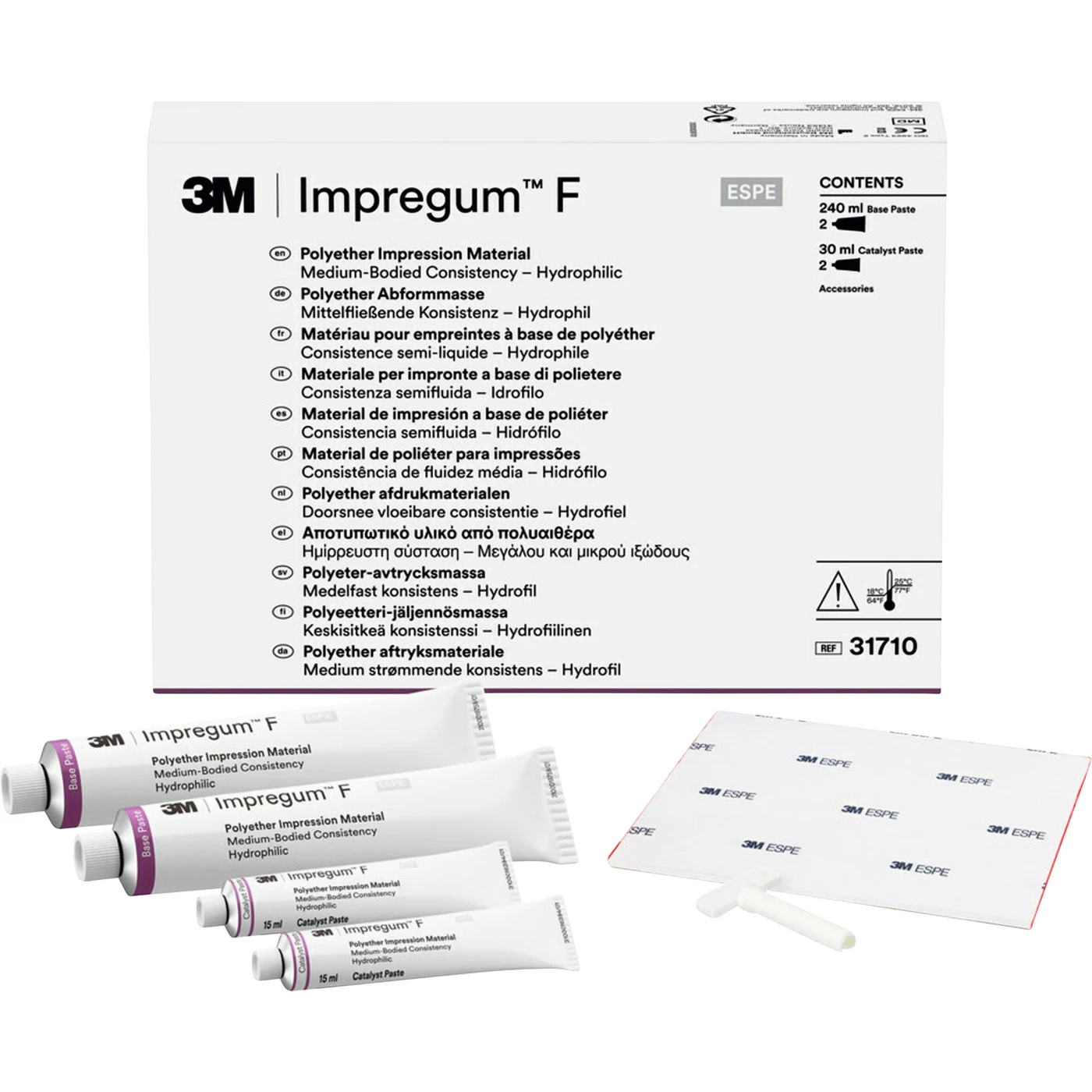 Impregum™ F Refill Packung 2 x 120 ml Basispaste, 2 x 15 ml Katalysator, 1 Anmischblock
