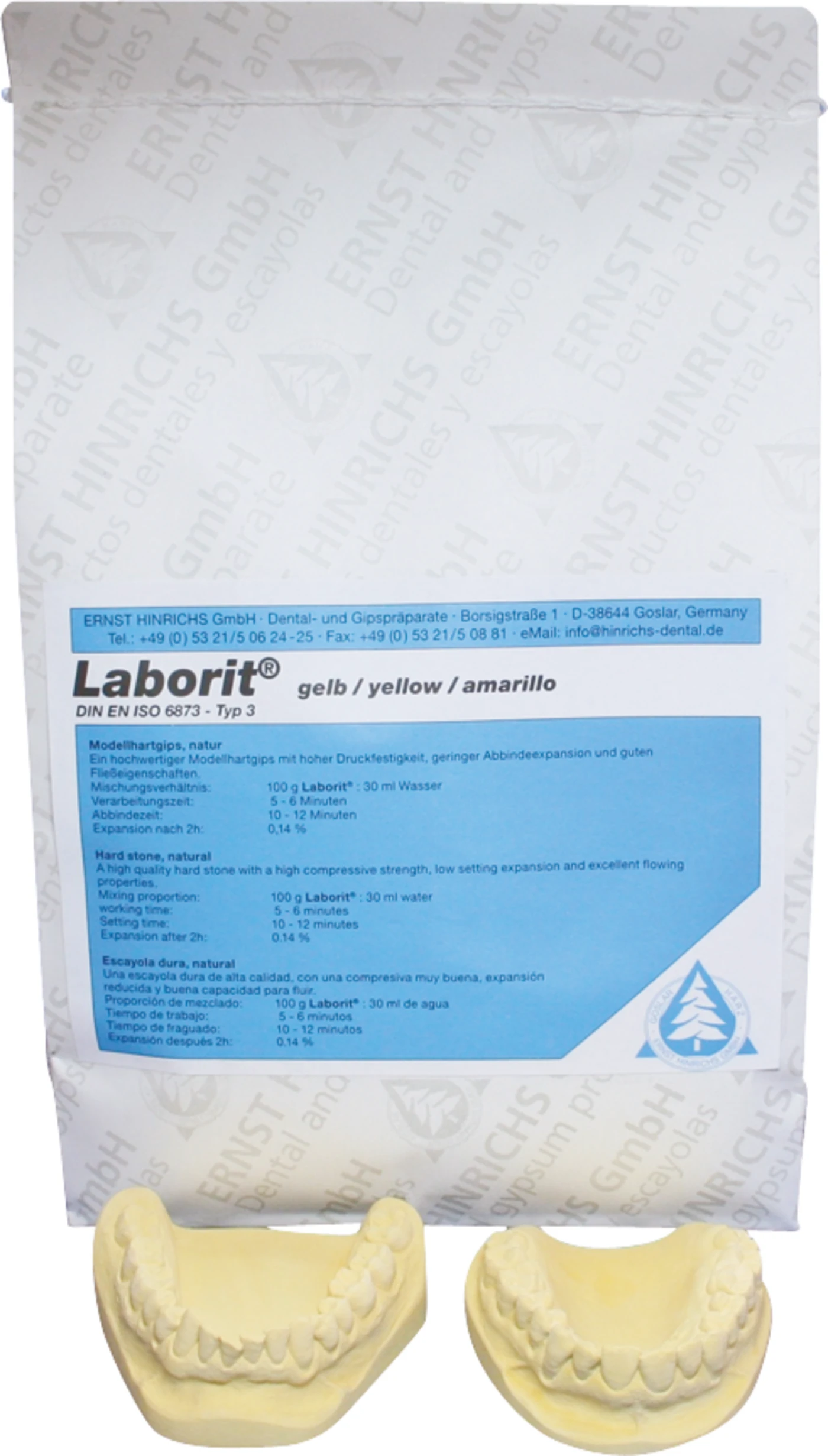 Laborit® Sack 25 kg Modellhartgips gelb