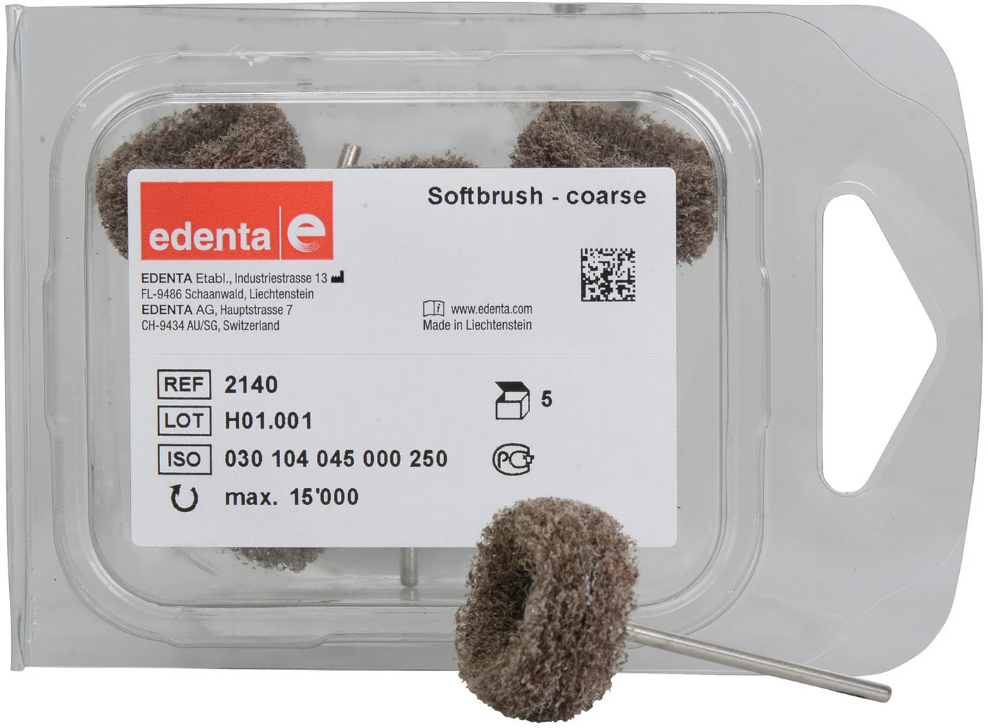 SoftBrush Packung 5 Stück grob, HP, Figur 045, ISO 250