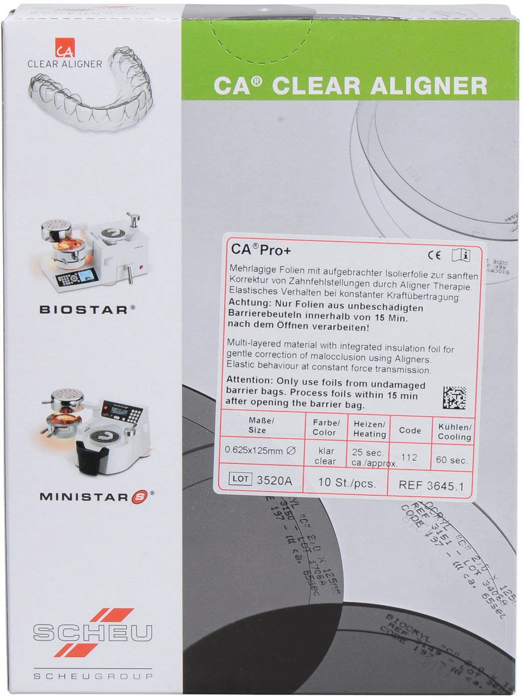 CA® Pro+ Packung 10 Stück 0,625 x 125 mm