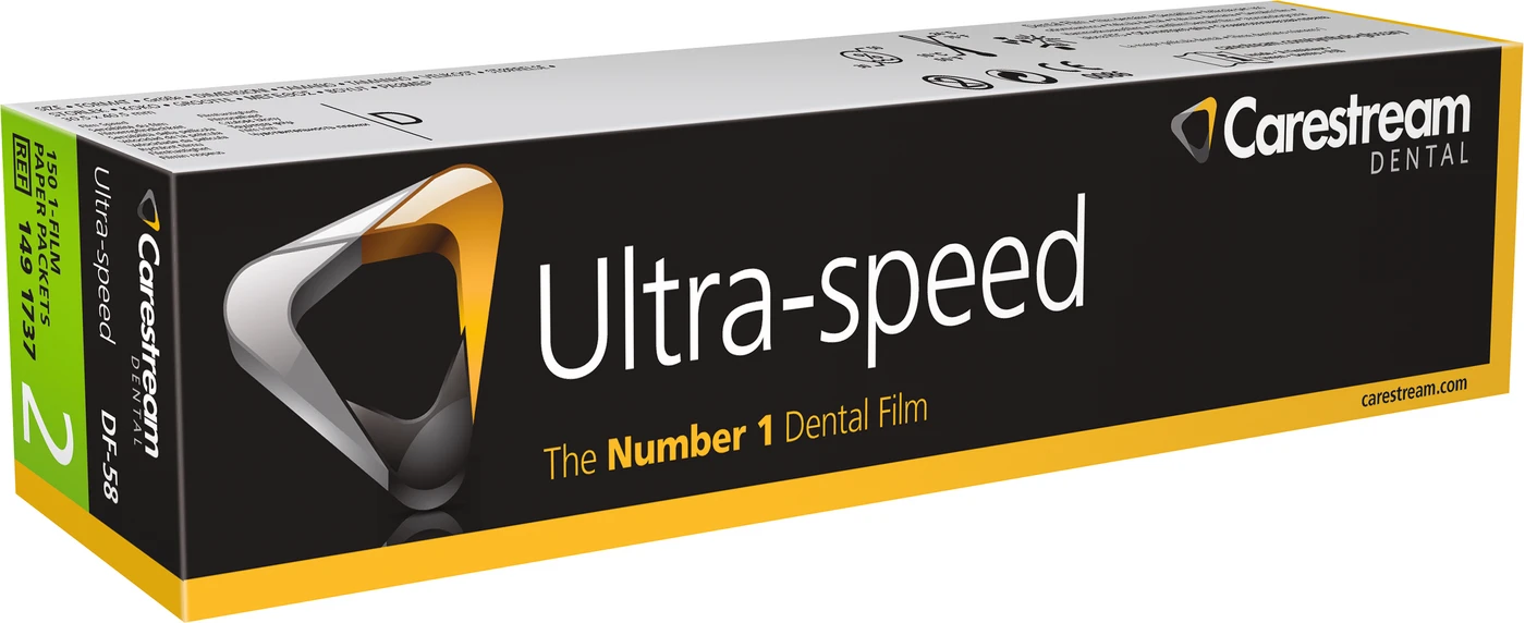 Ultra-speed Periapical Packung 150 Einzelfilme 3,1 x 4,1 cm, DF-58