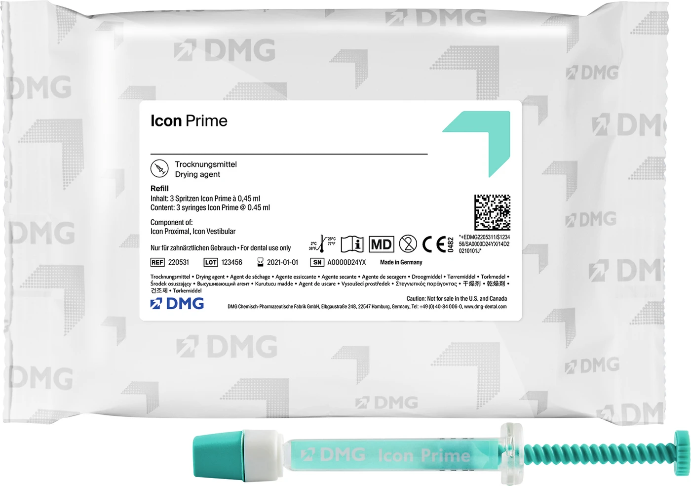 Icon Prime Packung 3 x 0,45 ml Spritze