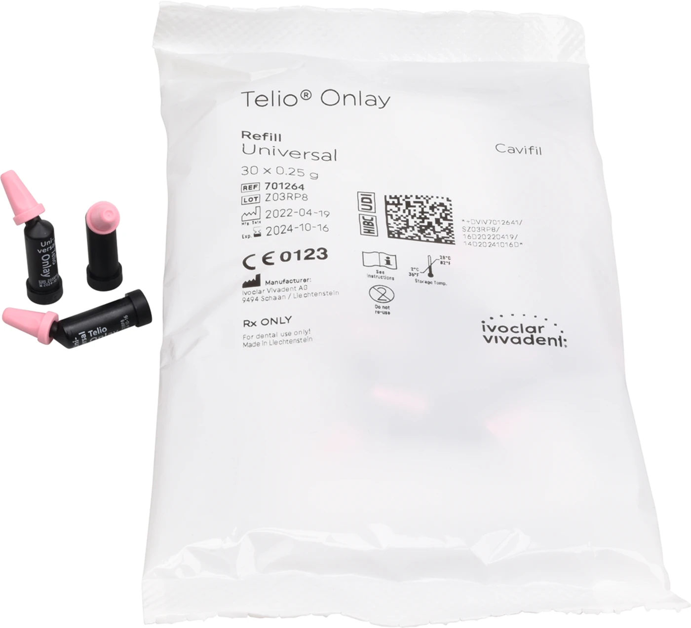 Telio® Inlay/Onlay Packung 30 x 0,25 g Cavifils universal, für Onlay