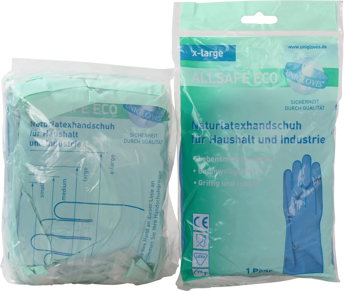 ALLSAFE ECO Packung 12 Paar blau, XL