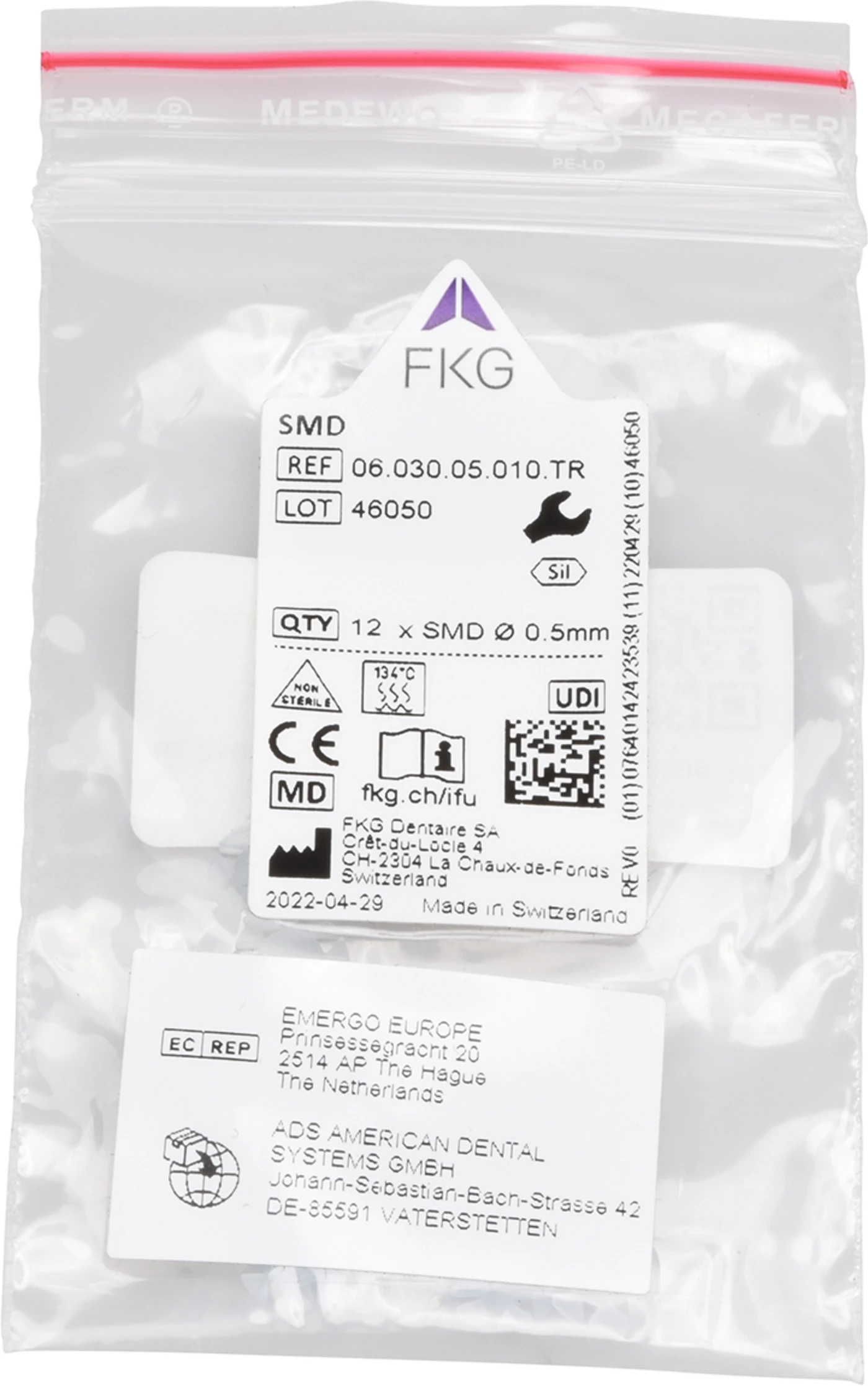 SMD Memo Packung 12 Stück transparent, 0,5 mm SMD Memo Packung 12 Stück transparent, 0,5 mm