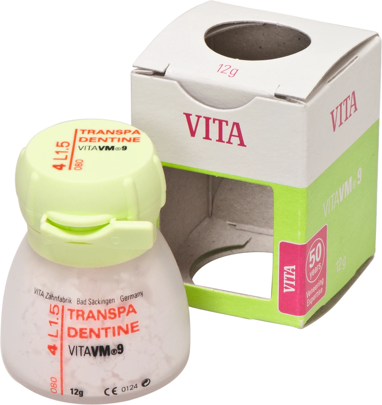 VITA VM® 9 3D-MASTER® Dose 12 g Pulver transpa dentine 4L1.5 VITA VM® 9 3D-MASTER® Dose 12 g Pulver transpa dentine 4L1.5