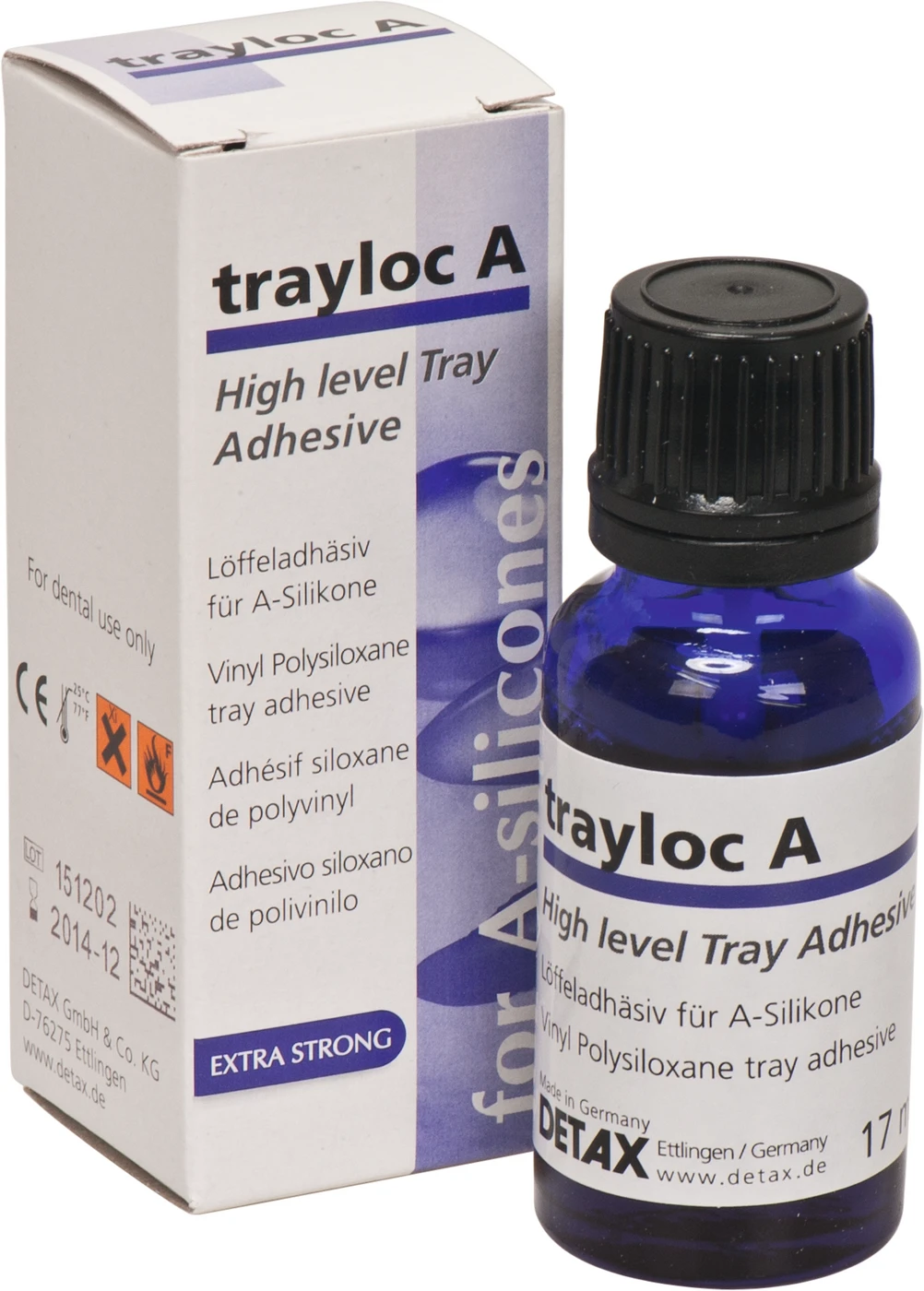 trayloc A Stück 17 ml Pinselflasche blau-transparent trayloc A Stück 17 ml Pinselflasche blau-transparent