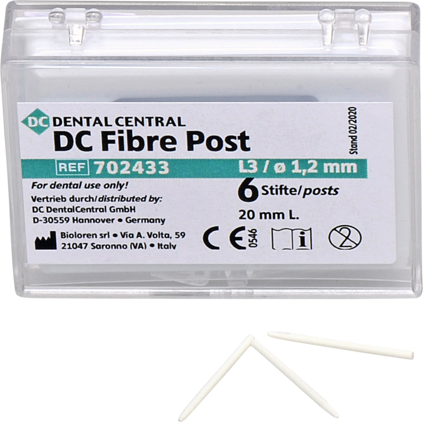 DC Fibre-Post Packung 6 Stück 1,2 mm, L3