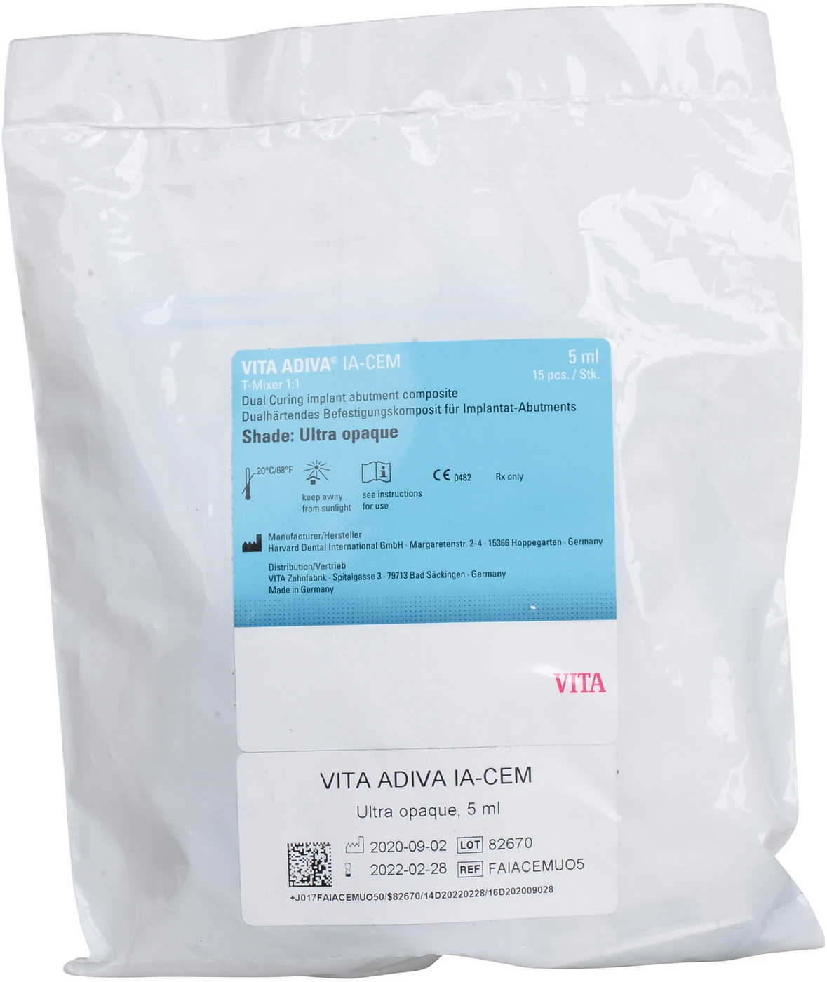 VITA ADIVA® IA-CEM Spritze 5 ml ultra opaque