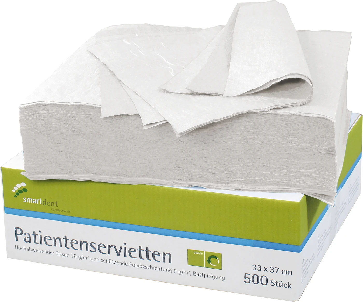 smart Patientenservietten Packung 500 Stück weiß