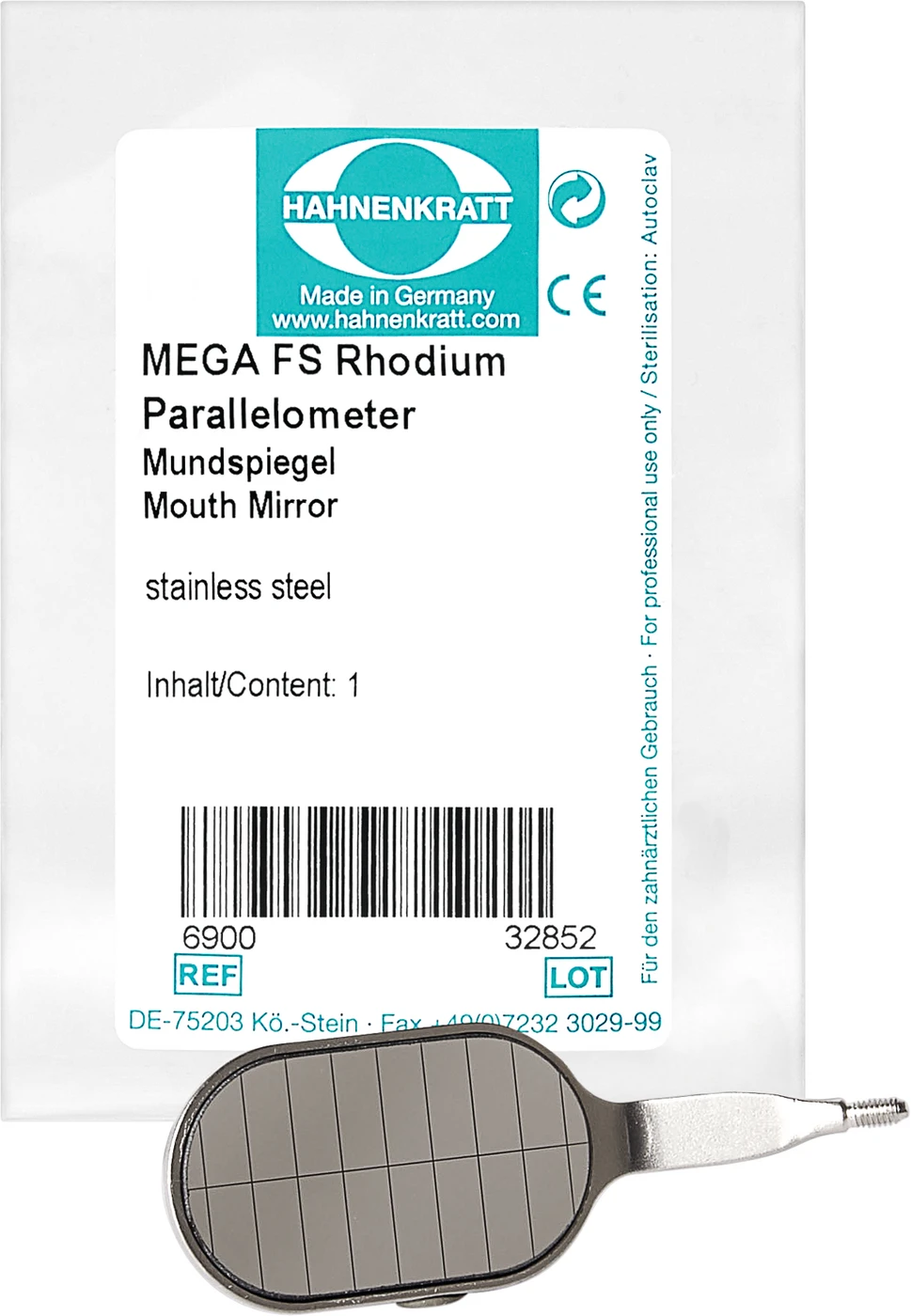 MEGA Parallelometer Spiegel Stück 22 x 37 mm