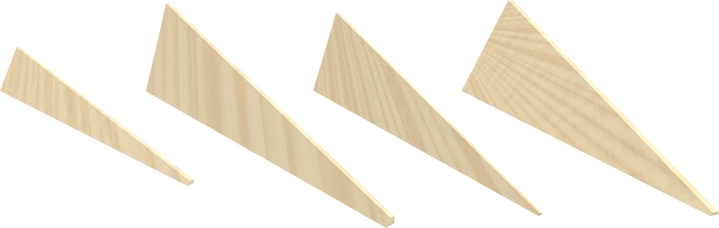 3wedge Interdentalkeile Packung 100 Stück aus Holz sortiert
