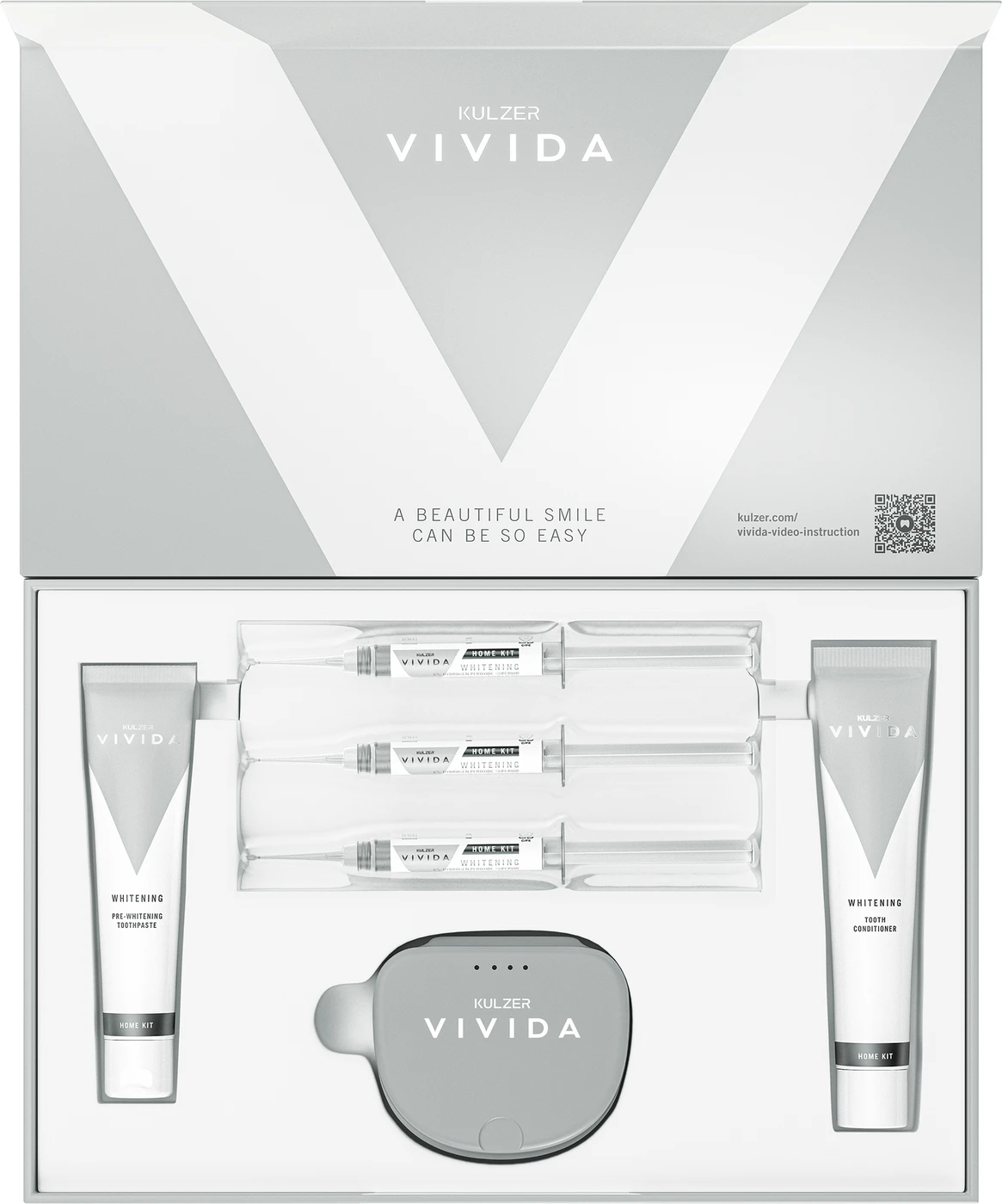 Kulzer Vivida Home 6% HPS Kit 3 x 3 ml Spritze Gel 6 %, Zubehör Kulzer Vivida Home 6% HPS Kit 3 x 3 ml Spritze Gel 6 %, Zubehör