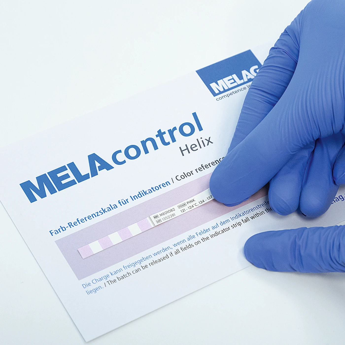 MELAcontrol® Helix Set Helix-Prüfkörper, 250 Indikatorstreifen